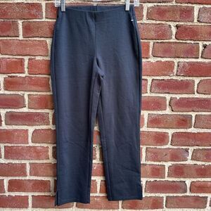 Eileen Fisher Cotton Ponte Ankle Slit Pants Gray Womens XXS NEW$178